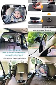 Qixi Baby Car Mirror Rear View Baby Car Back Seat Mirror Child Observation Mirror Wide Convex And Shatterproof In 2020 Baby Car Seat Mirror Baby Car Baby Car Seats