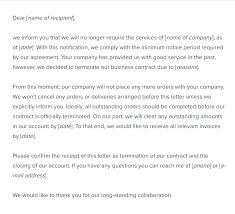 Take a look at when an employer fires an employee, an employment termination letter documents the details of the termination and provides relevant evidence for the. Business Contract Termination Letter Sample Template