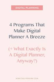 Here are six diy planner and calendar projects that'll help you stay organized, so you can meet your deadlines and goals and be more productive. 4 Programs That Make Digital Planning A Breeze The Pink Ink The Pink Ink