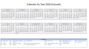 Canada 2020 Calendar With Holidays Holiday Words Calendar Holiday Calendar Printable