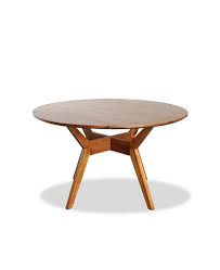 Modern white round dining table solid wooden legs floor levellers kitchen. Geraldo Teak Round Dining Table Shop Furniture Online In Singapore