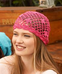 Free Biba Style Beanie from RedHeart.com -