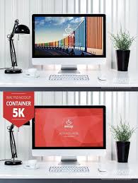 Container 5k Imac Mockup A Imac Apple Hardware Mockup
