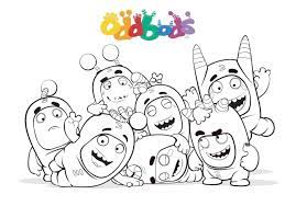 What's the joy and fun of plain colourless pogo? Oddbods Coloring Pages 55 Images Free Printable