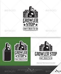 Growler Stop Logo Hand Lettering Logo Logo Templates Growler