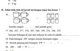 Latihan Soal Bahasa Indonesia Semester 2 Kelas 2 Sd Mi 2 Kumpulan Uji Kompetensi Cute766