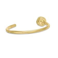 022 Gauge Nose Ring In 14k Gold 5 16 Piercing Pagoda Nose Ring Piercing Pagoda Gold