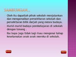 Aktiviti seperti ini dapat memastikan persekitaran sekolah sentiasa bersih, ceria, selamat dan erat. Isu Sekolah Selamat Buli Gangsterisme Dan Merogol Sekolah