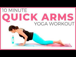10 Minute Power Yoga Workout Quick Arms Abs Sarah Beth Yoga Youtube Power Yoga Workout Quick Yoga Workout Workout
