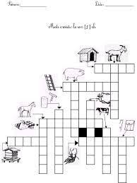 Mots A Caser Avec Dessins Mots Fleches Enfants Mots Croises Enfants Ce1 Ce2