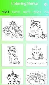 Buku mewarnai gambar mewarnai kuda poni yang mudah beserta contoh romadeca. Mewarnai Kuda Magic Poni For Android Apk Download