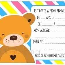 Invitation anniversaire of patio ideas, lighting fixtures, mirrors and vanity ideas at invitation anniversaire pirate à imprimer. Carte D Invitation Anniversaire Enfant A Imprimer Ours Un Grand Marche