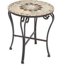 Alfresco Home Notre Dame Mosaic Side Table Bbqguys Mosaic Patio Table Patio Side Table Mosaic Table Top