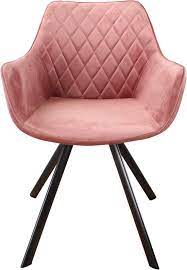 ravi eetkamerstoel velours zalm roze eetkamerstoelen stoelen voor de eettafel roze meubels