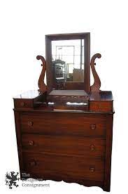 Rare Cavalier Antique 1940s Mahogany Dresser With Mirror Early American Style Fine Bedroom Furniture Furniture Contemporary Bedroom Furniture