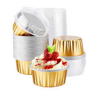 Reynolds Foil Foil Muffin Cups 4oz Golden Aluminum Foil Baking Cup W/ Clear  High Lid – HD Bio