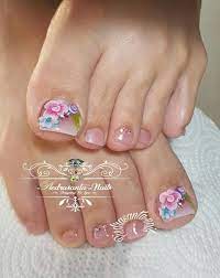 Para que reluzcan, nada mejor que una buena pedicura. Moda Pastel Pretty Toe Nails Summer Toe Nails Pedicure Nail Art