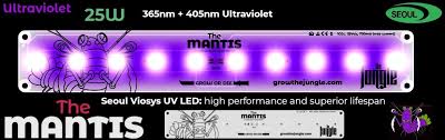 Pc + abs + aluminum alloy The Mantis Led Grow Lights Uv 25watt The Jungle Led Grow Lights