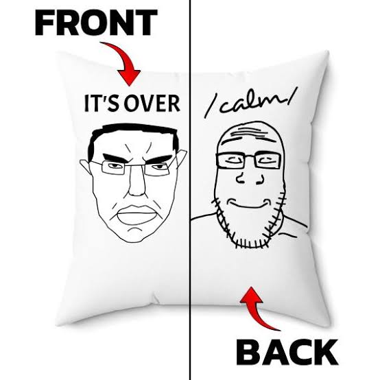 Chud Pillow | It's Over | Calm | We're Back - Etsy