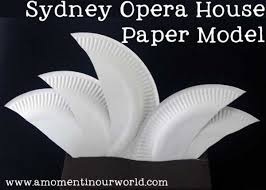 Sydney Opera House Paper Model Paper Models Australia Crafts Creative Learning