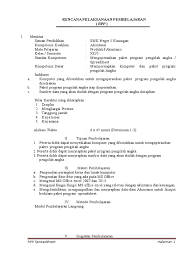 Iv aplikasi pengolah angka/spreadsheet kelas x untuk smk/mak daftar isi. Rpp Spreadsheet Berkarakter Kelas Xii Ak