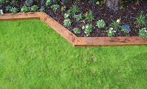 Best Beautiful And Cheap Wood Lawn Edging Ideas Decor Renewal Wooden Garden Borders Wooden Garden Edging Wood Landscape Edging