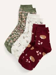 However, they have already sold out. Novelty Quarter Crew Socks 3 Pack For Women Old Navy