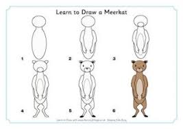 Learn To Draw Animals Meerkat Animal Drawings Drawings