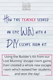 How This Teacher Scored An Epic Win With A Diy Escape Room Kit In 2020 Escape The Classroom Escape Room Family Learning