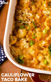 This Low Carb Cauliflower Taco Bake Will Make You Rethink Taco Tuesday Recipe Recipes Healthy Recipes Keto Recipes