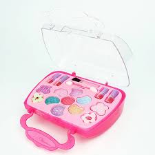 Happy baby toy store】Kids Girl Makeup Set Eco-friendly Cosmetic Pretend  Play Kit Princess Toy Mak eup Palette Set NON TOXIC For Child