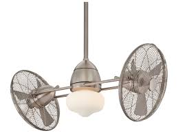 Minka aire outdoor ceiling fans. Minka Aire Gyro Wet Brushed Nickel 1 Light 42 Wide Led Outdoor Ceiling Fan With Silver Blades Mkaf402lbnw