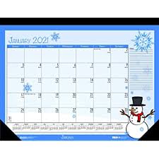 2021 floral calendar pages to print for free. Amazon Com Blue Sky 2021 Monthly Desk Pad Calendar Two Hole Punched Ruled Blocks 22 X 17 Baccara Dark Office Products