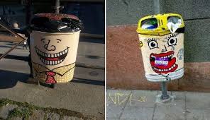 Mix all together with a whisk. Funny Faces Trash Cans Recycling Storage Trash Garbage
