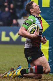 Harlequins Tom Williams Goes Over For The Try Rugby Team Rugby Players Rugby Union