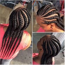 Braids are what is considered a protective hairstyle. Short Ankara Designs That Will Make You An Event Queen Momo Africa Cornrow Hairstyles Natural Hair Styles African Hair Braiding Styles