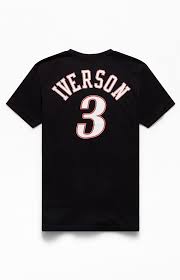 Campione philadelphia seventysixers 76ers sixers nba trikot jersey 3 iverson xl. Mitchell Ness Sixers Iverson T Shirt Pacsun