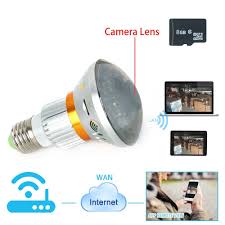 The wifi light bulb camera records hd video in 720p resolution, so important details are always sharp. 136 Wiseup Wifi Network Spy Camera Led Bulb Support Iphone Android App Remote View Ir Night Vision No Real Light Emitting Ledb App Remote Spy Camera Camera