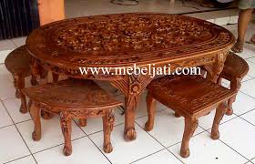 Kursi kayu minimalis dari kayu jati. Meja Oshin Ukir Jepara Meja Oshin Jati Jepara Mebel Ukir