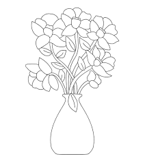 Here's a colouring page of a flower in a flower pot. Top 47 Free Printable Flowers Coloring Pages Online