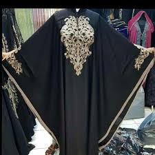 A burqa (also spelled burka (برقع)) is an outer garment worn by some muslim women in particular islamic traditions to cover their body when going outside of the home or other safe areas. Abaya Embroidery Kaftan Design Burqa M S Khushtareen Cloth House Id 22630912091