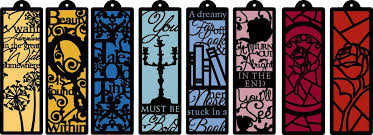 What would life have been without the. Beauty And The Beast Stained Glass Bookmarks Pazzles Craft Room