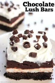 Chocolate Lush Bars Recipe Desserts Hot Chocolate Cookies Chocolate Recipes