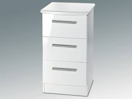 Products by merchant lpd essentials. Welcome Knightsbridge White High Gloss 3 Drawer Bedside Cabinet Assembled