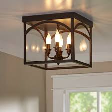 Laurel Foundry Modern Farmhouse Mount Airy 4 Light 12 38 Lantern Square Flush Mount Reviews Wayfair