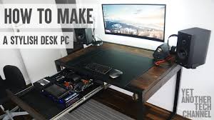 How To Make A Stylish Desk Pc Diy Desk Pc Pc Desk Stylish Desk Diy Desk