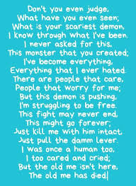 Stop Judging Start Loving I M A Monster I Know That No Need To Tell Me Pridepossessed Quotes Poems Monster Judge Dead What Is Scary To Tell Poems