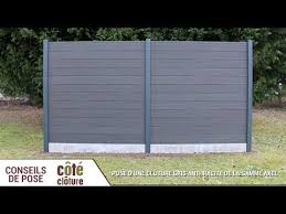 Cote Cloture Poser Une Cloture Composite Axel Youtube