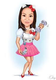 Female Caricature Caricature Caricature Drawing Female Cartoon