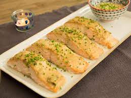 Baked Salmon With Honey Mustard Sauce Recipe Food Network Recipes Baked Salmon Honey Mustard Sauce